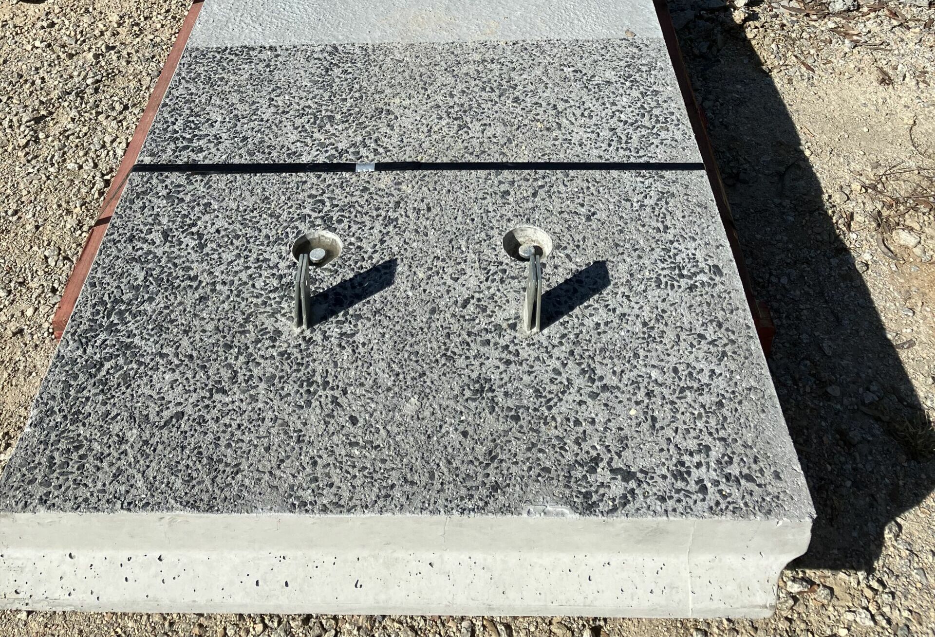 Plastic waste turned into eco-concrete aggregate mix then used to make concrete by Reinforced Earth Australia.